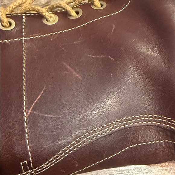 Timberland Earthkeepers Mens 9 Lace Up Brown Leather Boots Moc Toe main image 9